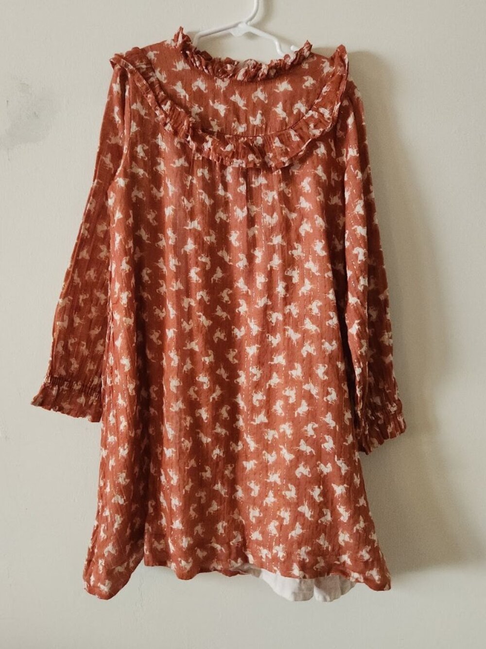MOLO Clair Dress in Mini Horse Woven Cottagecore Metallic - Picture 2 of 8